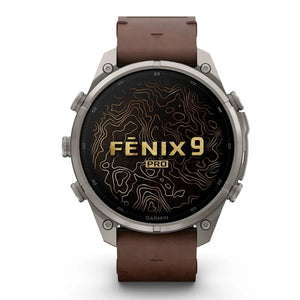 Garmin fēnix® 9 PRO 47 mm AMOLED Sapphire 010-04336-41 - Titanio e pelle+silicone-2b Gioielli