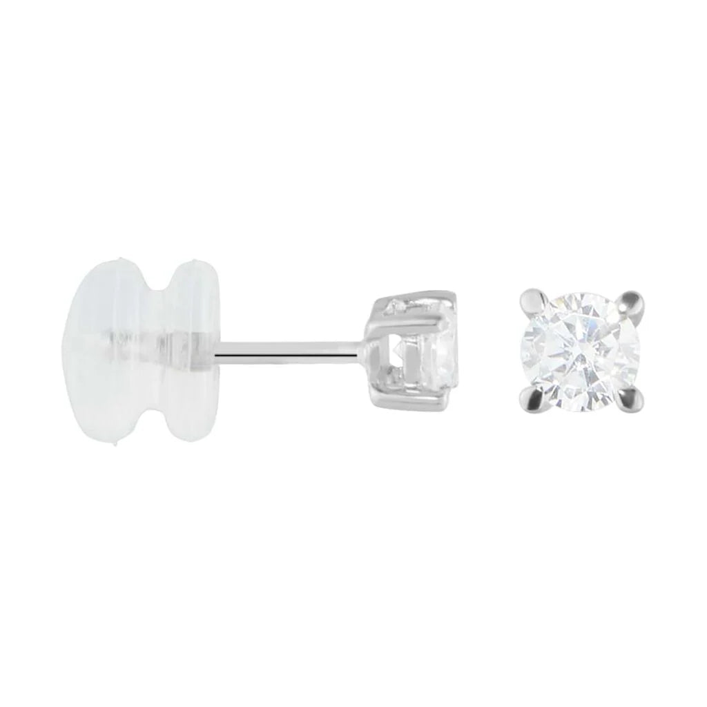 Orecchini Stroili Bon Ton oro bianco 375 donna punto luce 3 mm-2b Gioielli