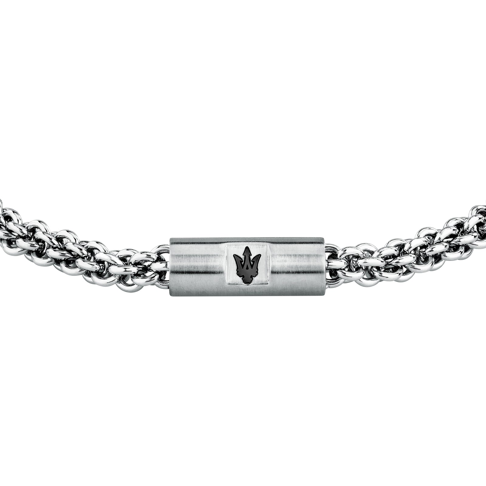Bracciale Maserati Iconic JM526AVD113 uomo in acciaio con Tridente-2b Gioielli