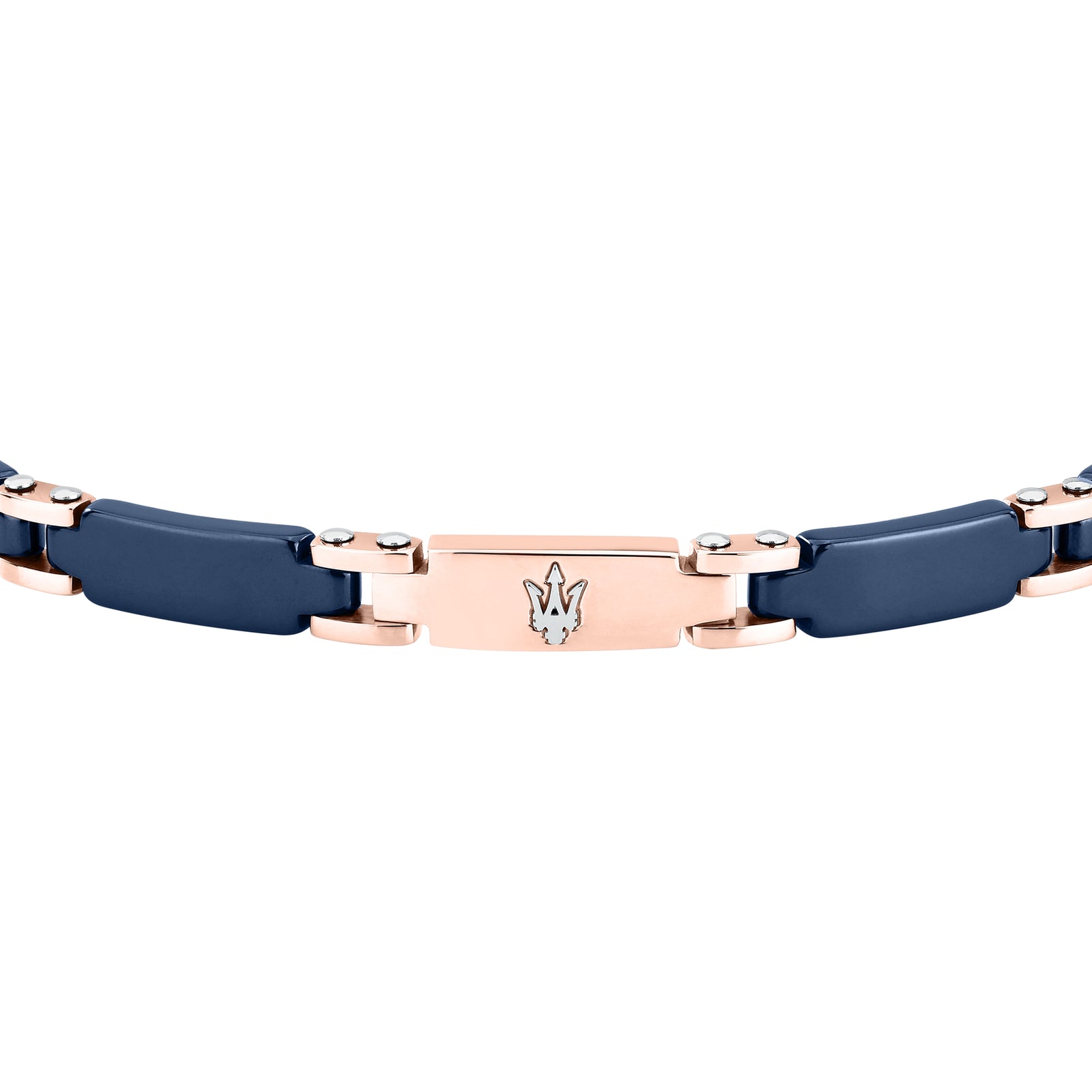 Bracciale Maserati Ceramic JM426ATZ99 acciaio e ceramica blu-2b Gioielli