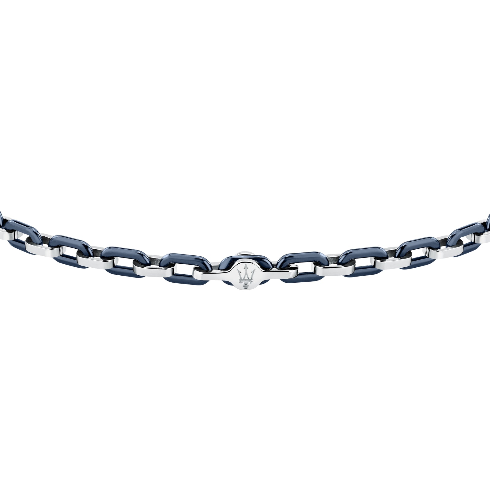 Bracciale Maserati Ceramic JM226ATZ78 uomo maglie blu e argento-2b Gioielli