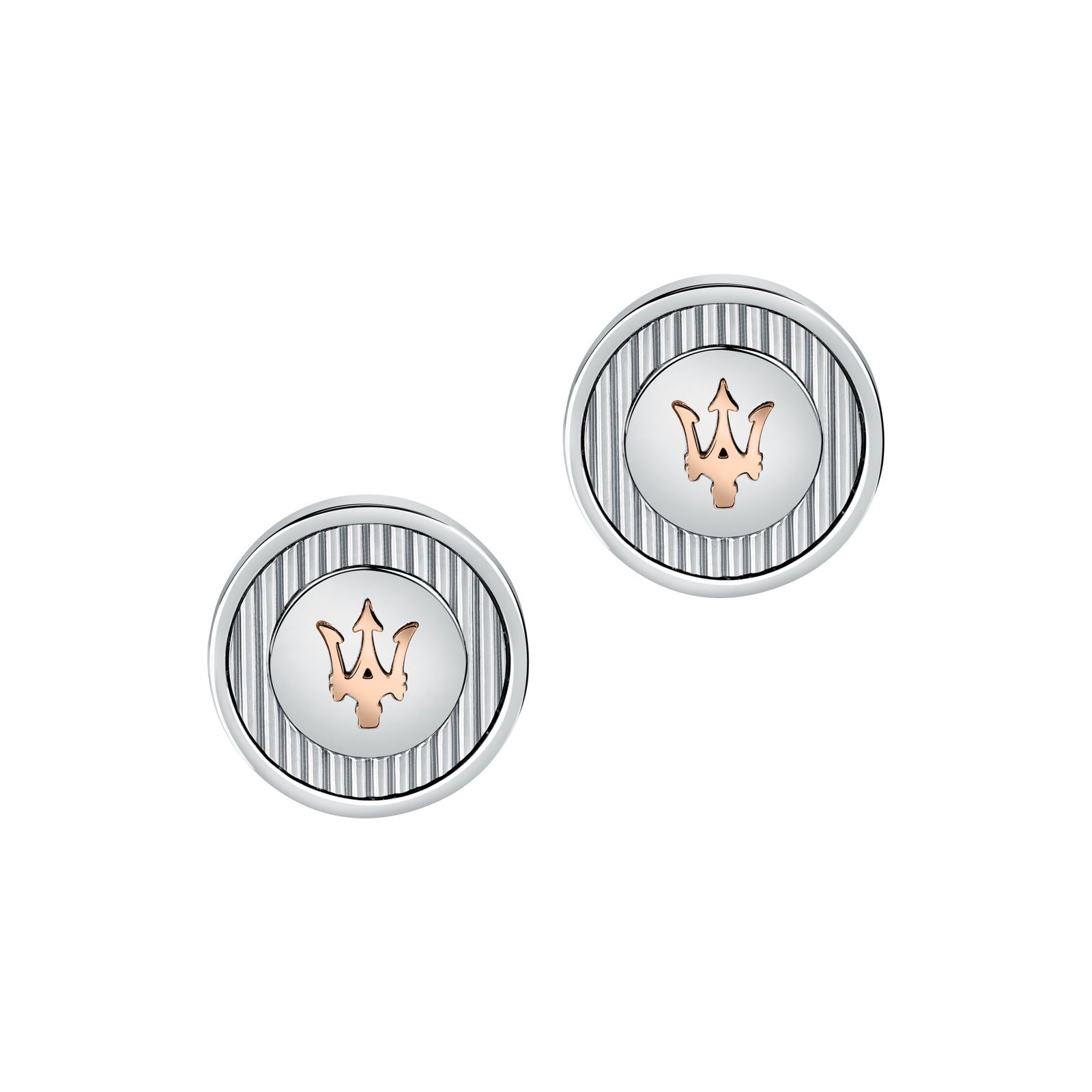 Gemelli Maserati Jewels JM121ATK14 in acciaio con Tridente-2b Gioielli