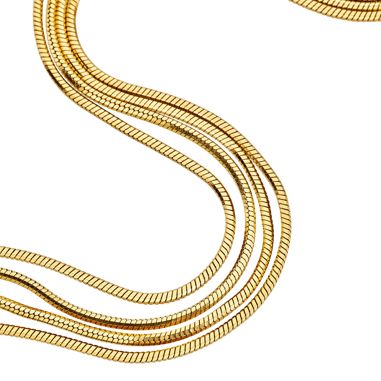 Collana Breil Falling Star TJ4182 dorata a quattro fili-2b Gioielli