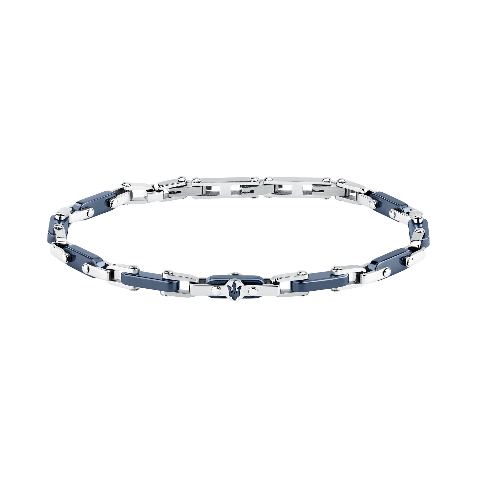 Bracciale Maserati Ceramic JM226ATZ76 uomo acciaio blu-2b Gioielli