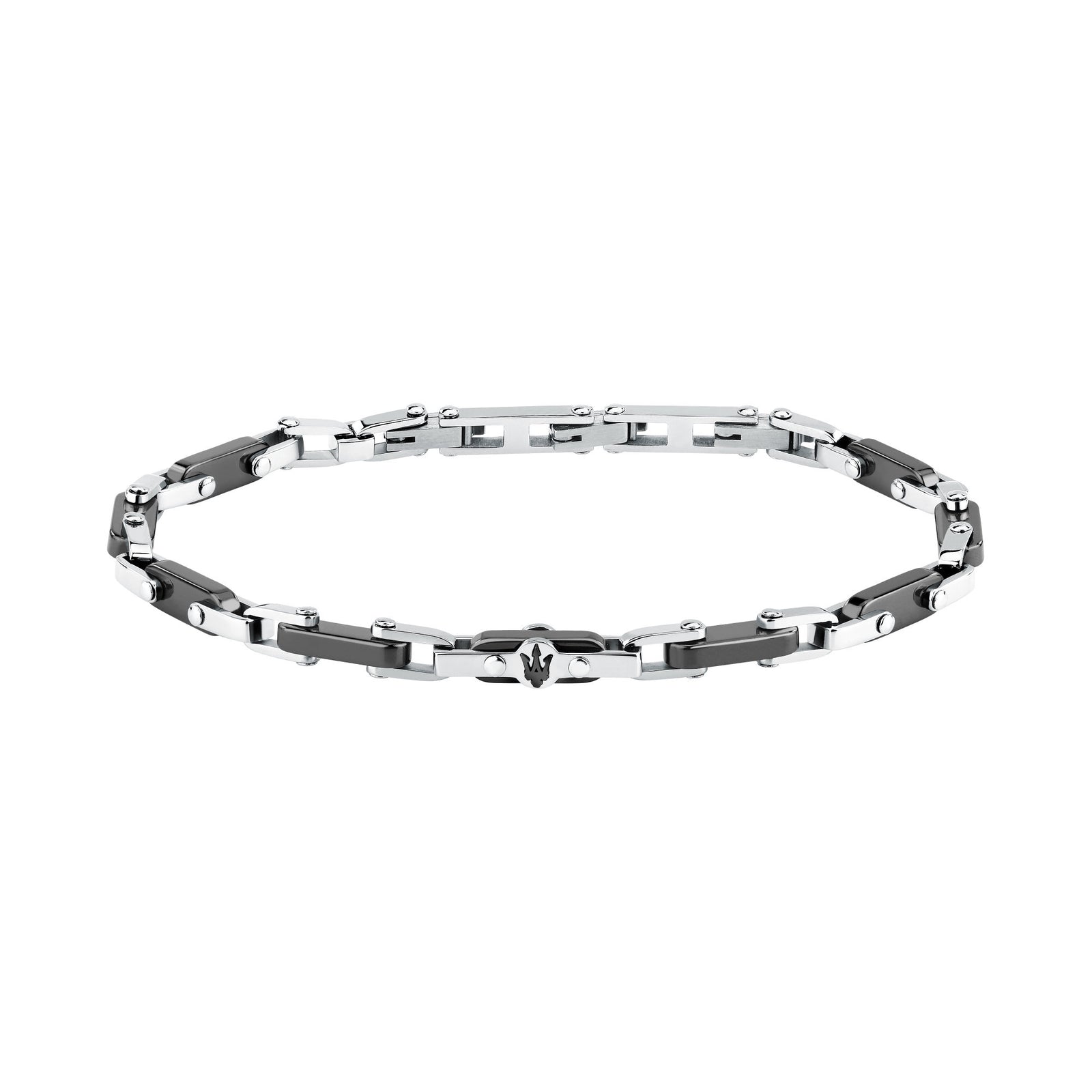 Bracciale Maserati Ceramic JM226ATZ75 uomo acciaio nero-2b Gioielli