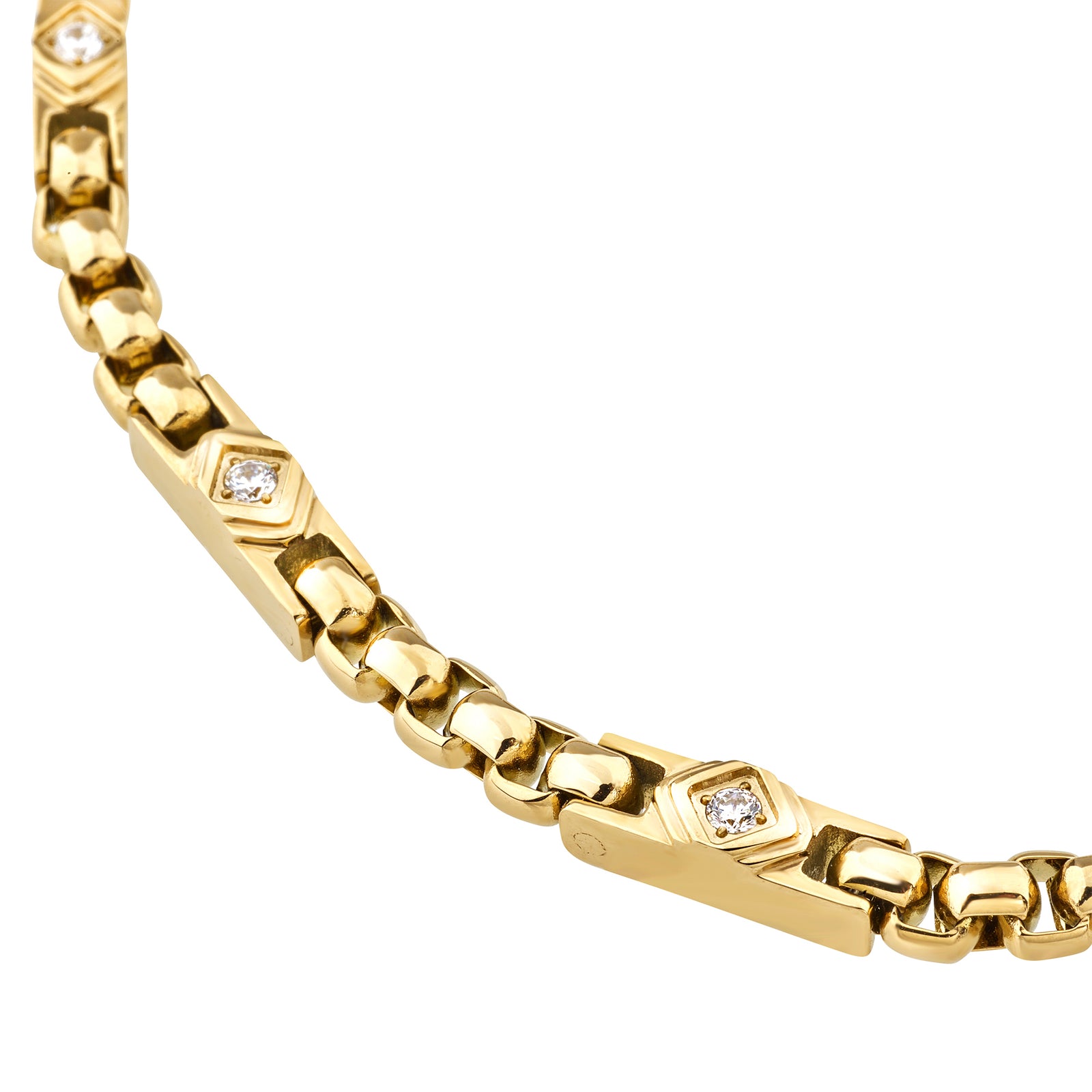 Bracciale Breil Eterna TJ4168 uomo dorato con zirconia-2b Gioielli