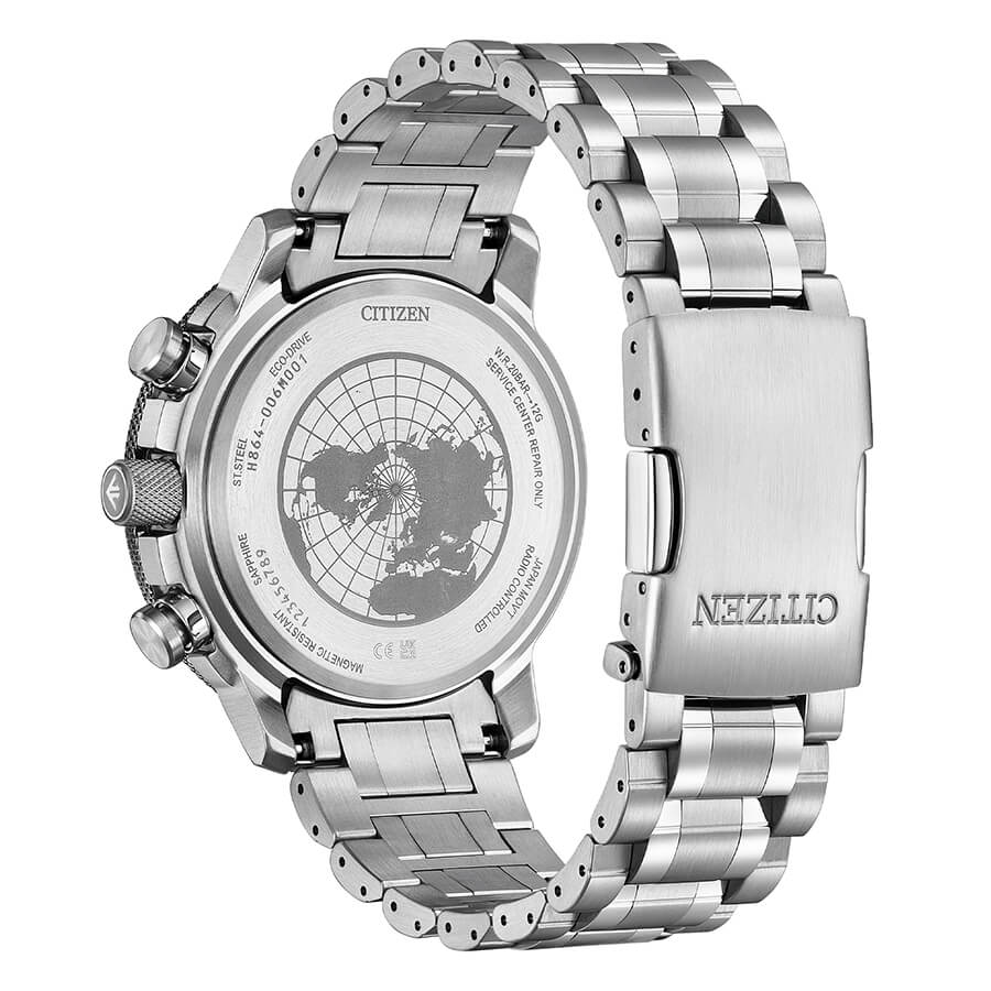 Orologio Citizen Promaster BY3006-53H Geo Trekker radiocontrollato uomo 46 mm-2b Gioielli