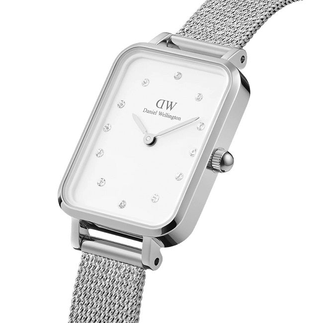 Orologio DW Quadro Lumine Pressed Sterling DW00100597 donna 20x26 mm-2b Gioielli