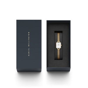 Orologio DW Quadro Mini Lumine Gold DW00100730 donna 15x18 mm-2b Gioielli