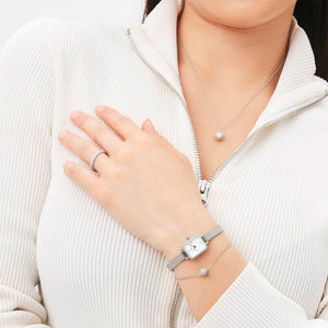 Collana DW Pavè Crystal Silver DW00400655 donna-2b Gioielli
