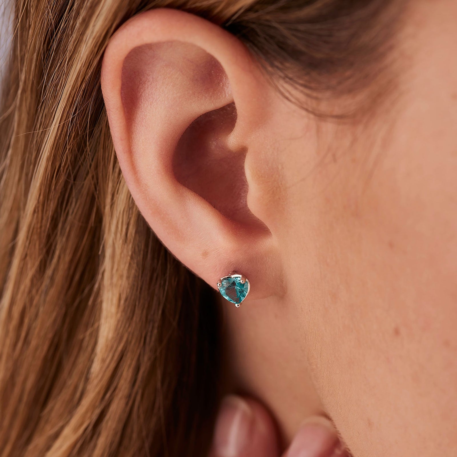 Monorecchino Brosway Fancy FAG10 donna argento 925 cuore Paraiba-2b Gioielli