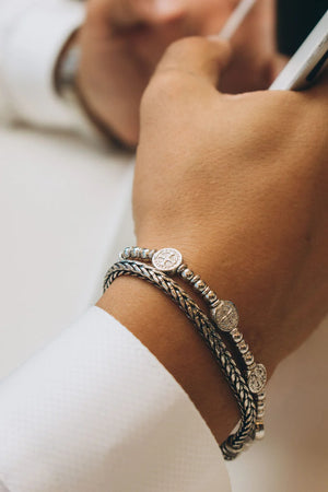 Bracciale Alessandro Magrino argento uomo G3491-2b Gioielli
