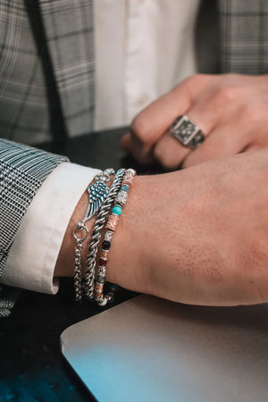 Bracciale Alessandro Magrino argento uomo G3513-2b Gioielli