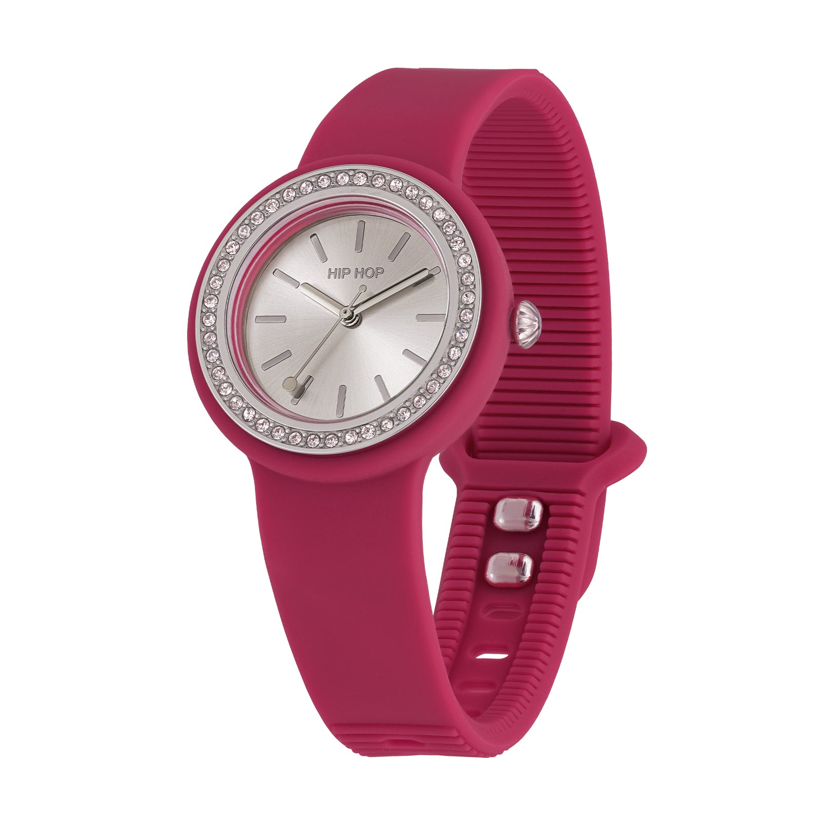 Orologio Hip Hop Hero.Dot Bezel HWU1342 donna 34 mm lampone-2b Gioielli