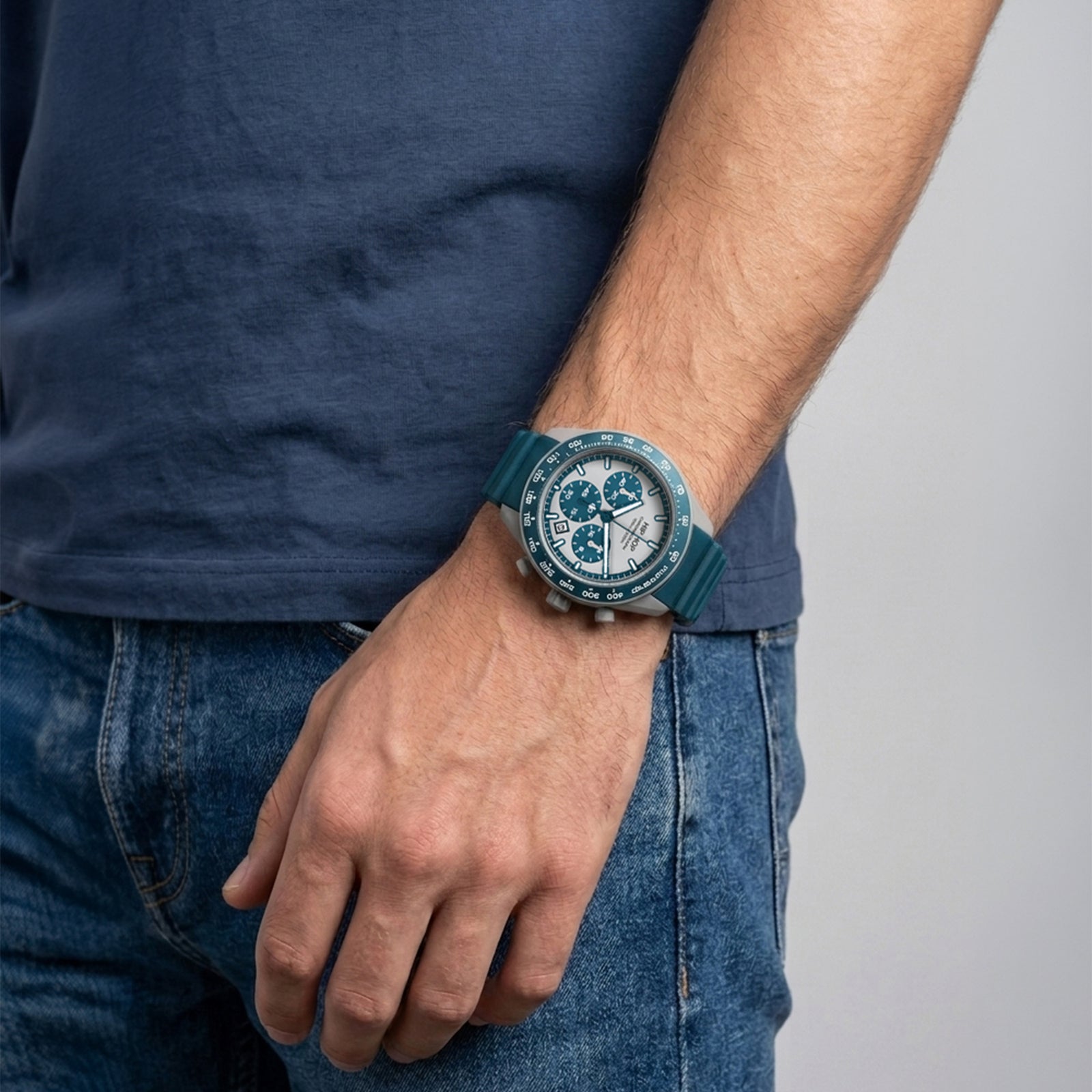 Orologio Hip Hop XT10 HWU1345 cronografo uomo 42 mm blu-2b Gioielli
