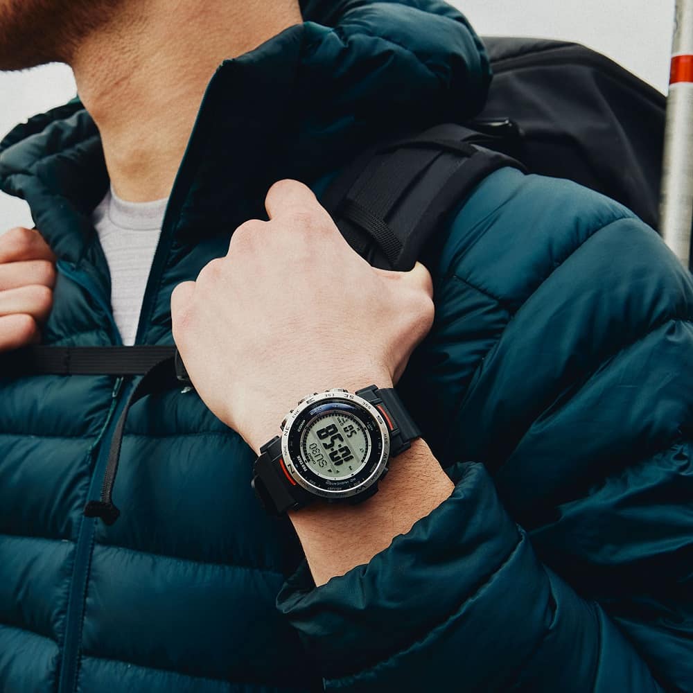 Orologio Casio Pro Trek PRW-35-1AER radiocontrollato solare uomo-2b Gioielli