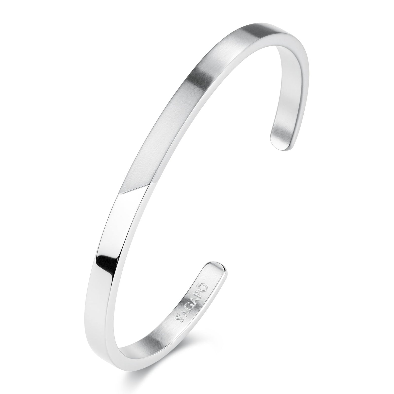 Bracciale rigido S'Agapõ BOUND SBD18B – Acciaio Ø 65 mm-2b Gioielli