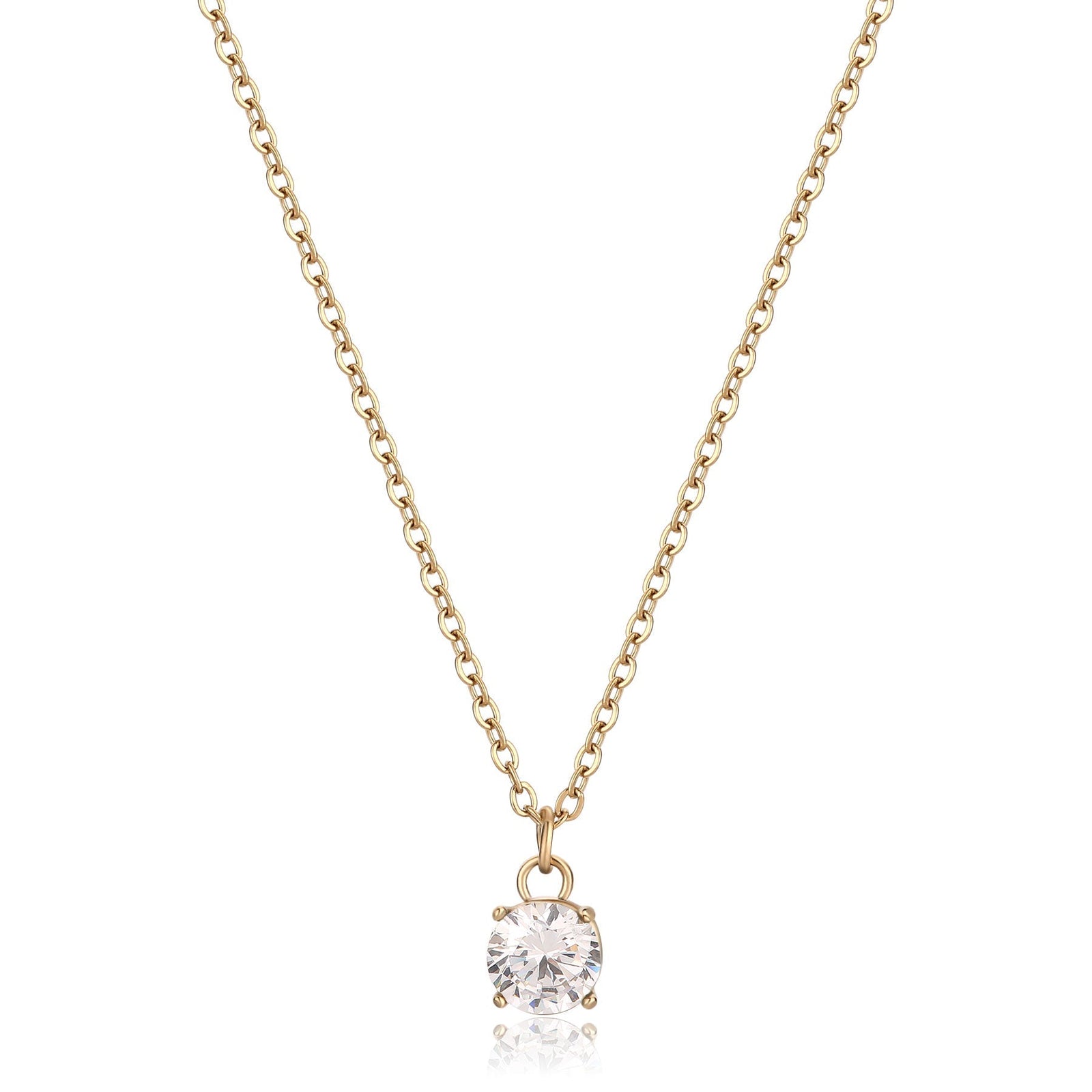 S'Agapõ DAZZLY SDZ07 collana con pendente e cubic zirconia