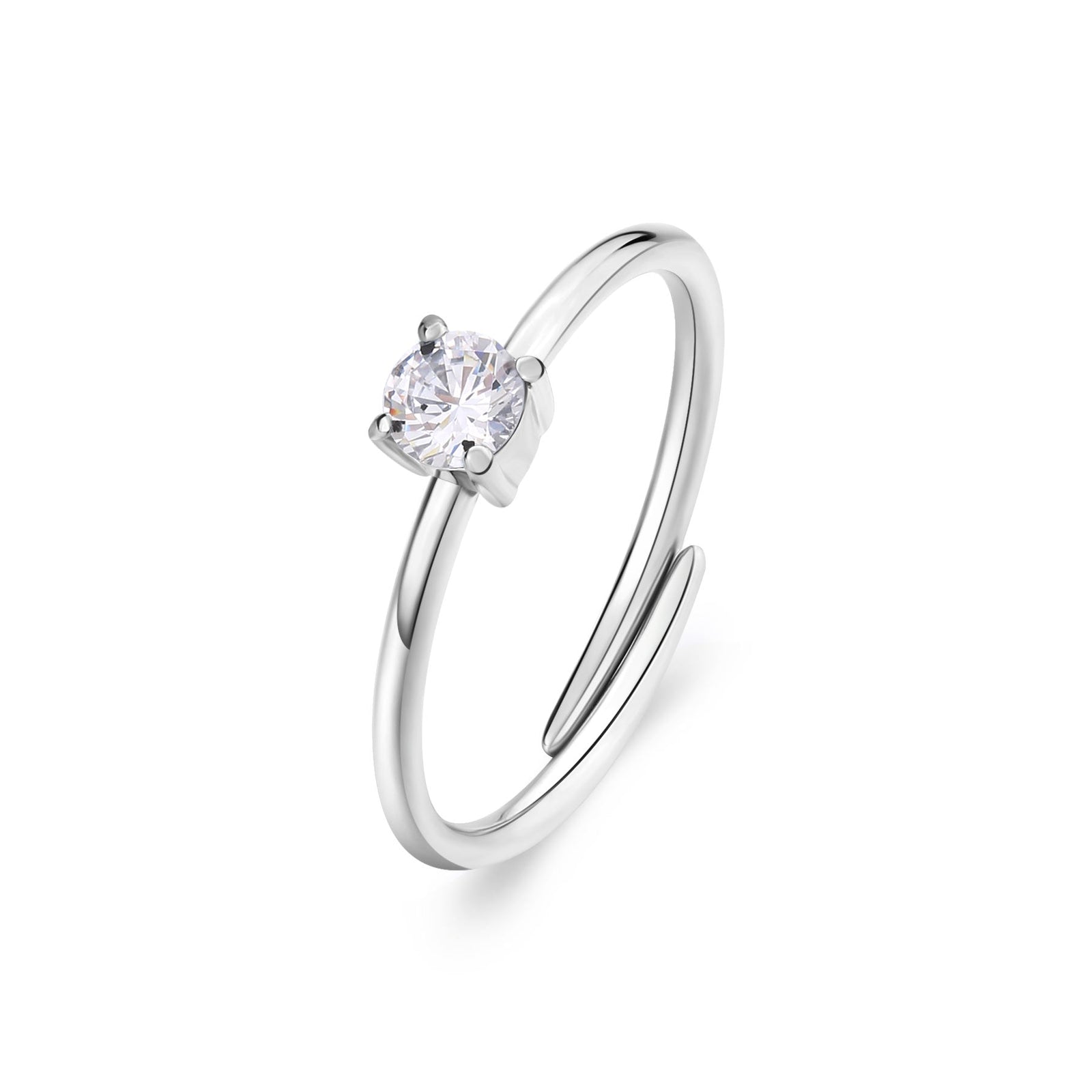 Anello S’Agapõ Dazzly SDZ31 zirconia – misura universale-2b Gioielli