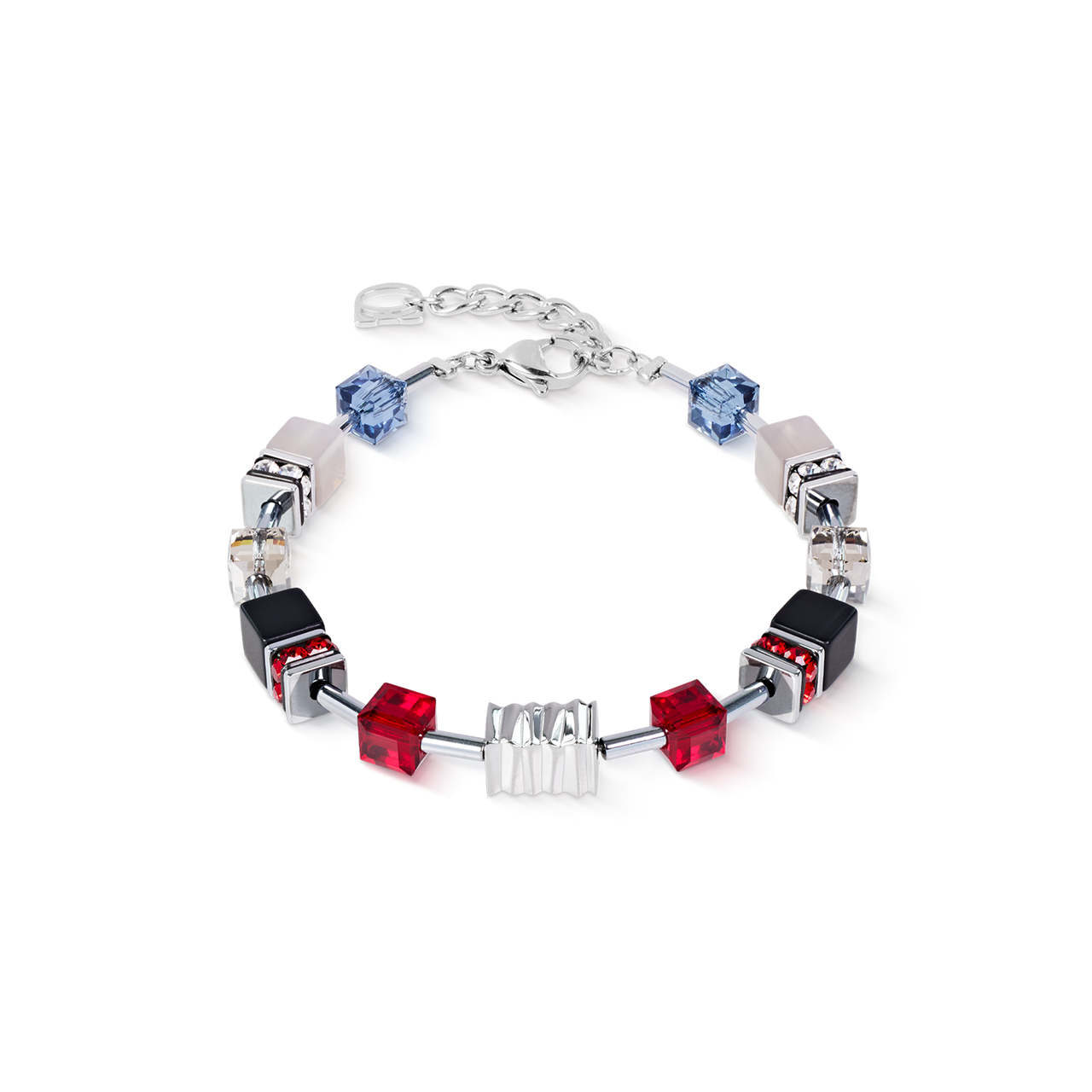 Bracciale Coeur de Lion GeoCUBE Iconic Wave Urban 3025301203 argento-2b Gioielli