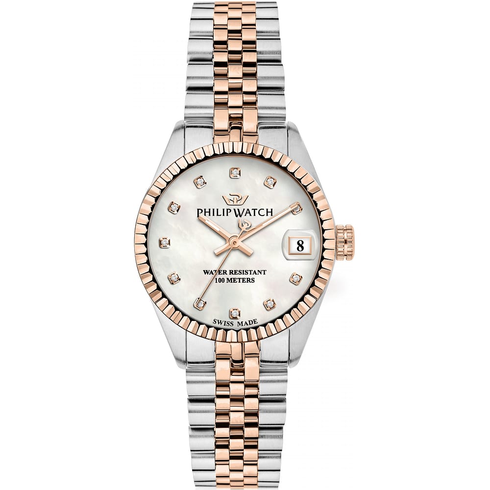 Orologio Philip Watch Caribe Urban R8253597596 donna madreperla diamanti-2b Gioielli