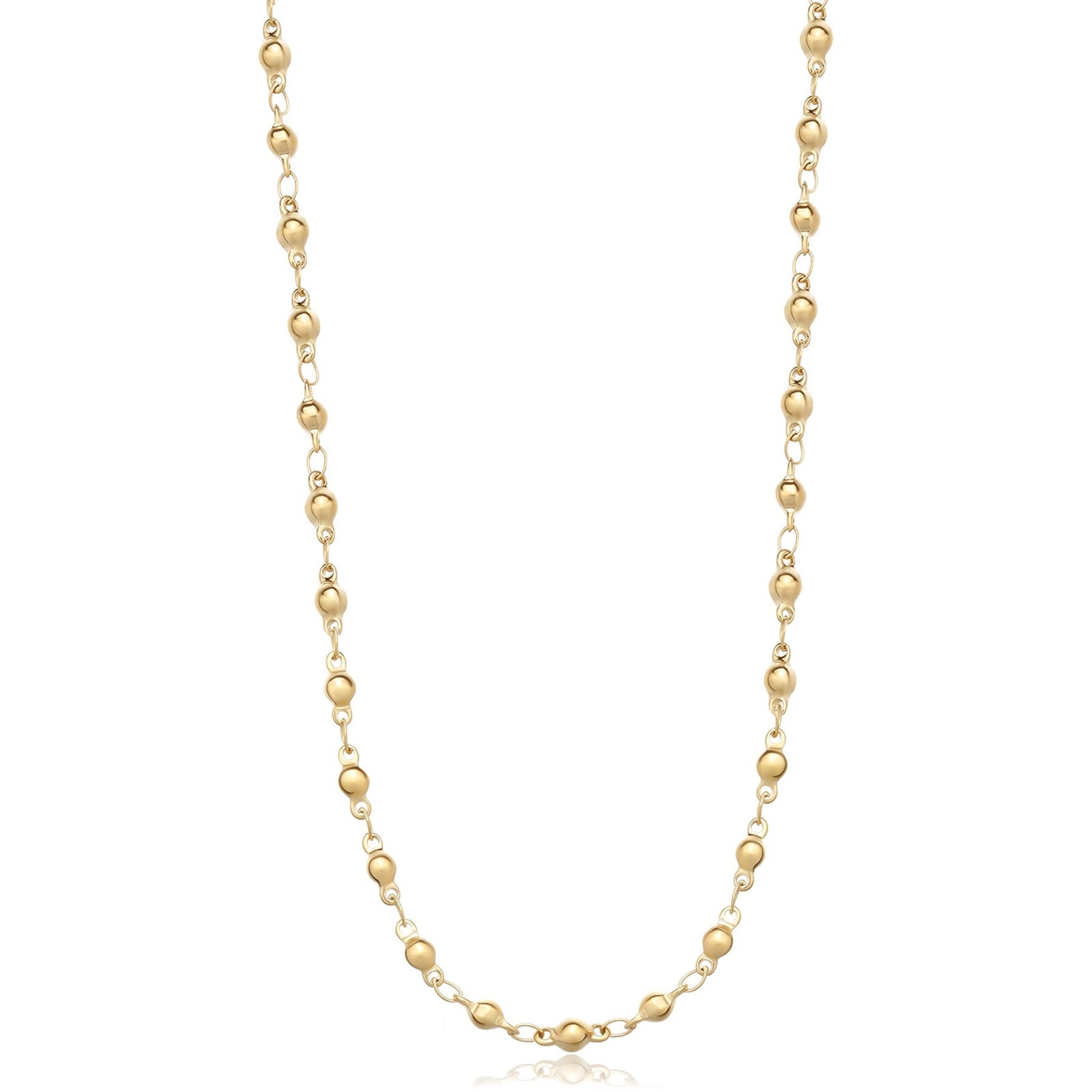 Collana lunga S’Agapõ Chunky SHK89 dorata a pallini – principale
