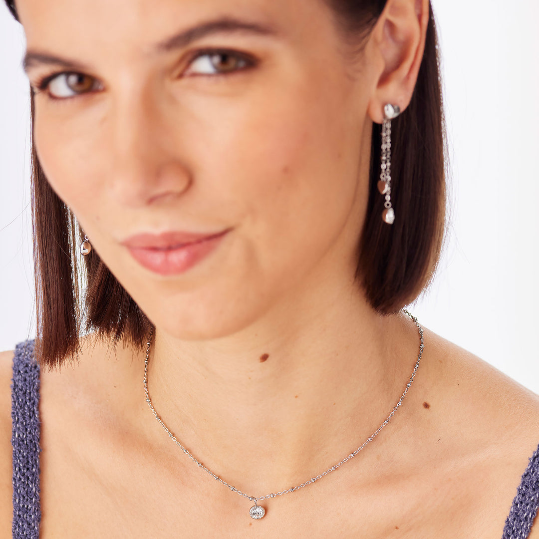 Collana S'Agapõ Aurora SAR56 cristallo pendente-2b Gioielli