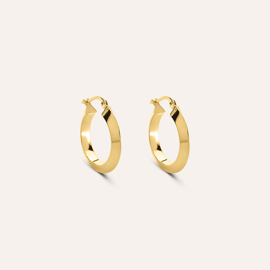 Orecchini Stroili Toujours a cerchio oro giallo 9 kt 15 mm-2b Gioielli
