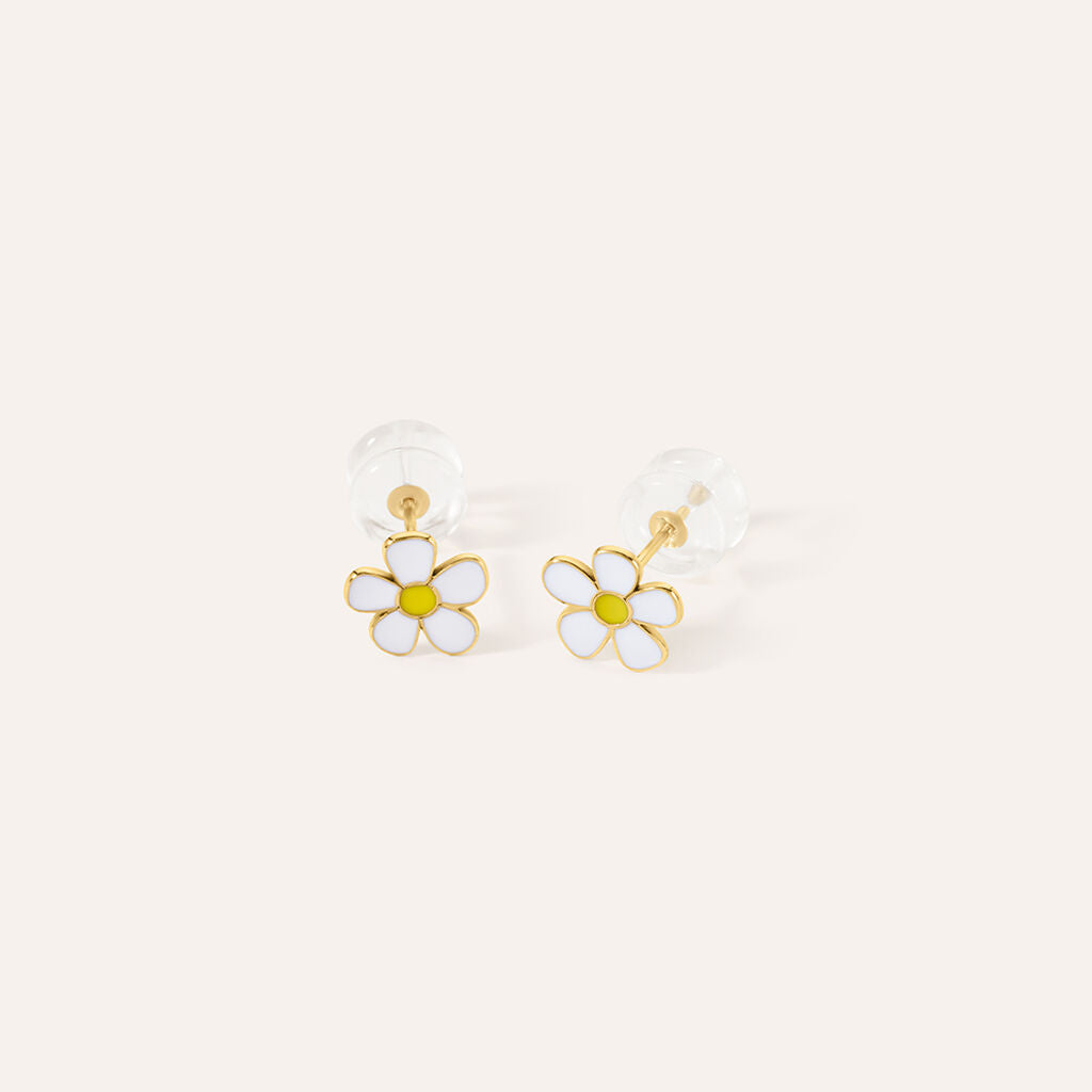 Orecchini Stroili Mon Petit Margherita oro giallo 9 kt bambina-2b Gioielli