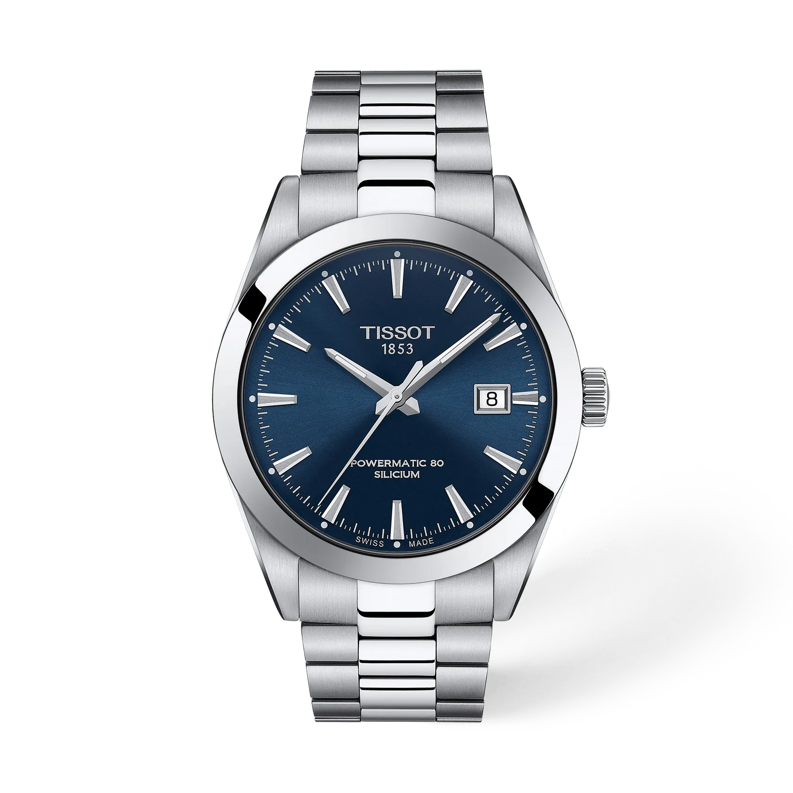 Orologio Tissot Gentleman PowerMatic 80 Silicium T127.407.11.041.00 uomo 40mm-2b Gioielli