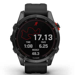 Orologio Garmin Fenix 7S 010-02539-13 Solar Slate Grey 42 mm smartwatch-2b Gioielli