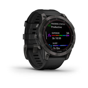 Orologio Garmin Fenix 7 010-02540-21 Sapphire Solar Titanium Carbon Grey 47 mm smartwatch-2b Gioielli