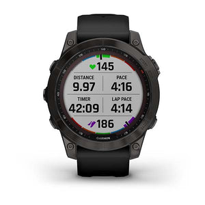 Orologio Garmin Fenix 7 010-02540-35 Sapphire Solar Titanium Black 47 mm smartwatch-2b Gioielli