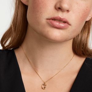 Collana PdPaola CO01-350-U Zodiac Constellation Bilancia argento placcato oro 18 K-2b Gioielli