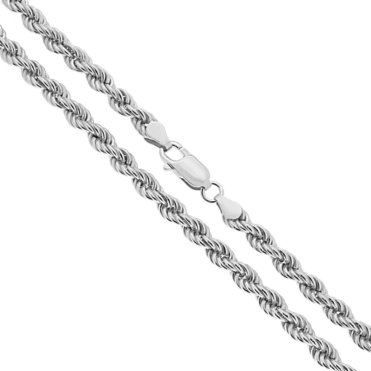 Collana argento catena corda donna-2b Gioielli