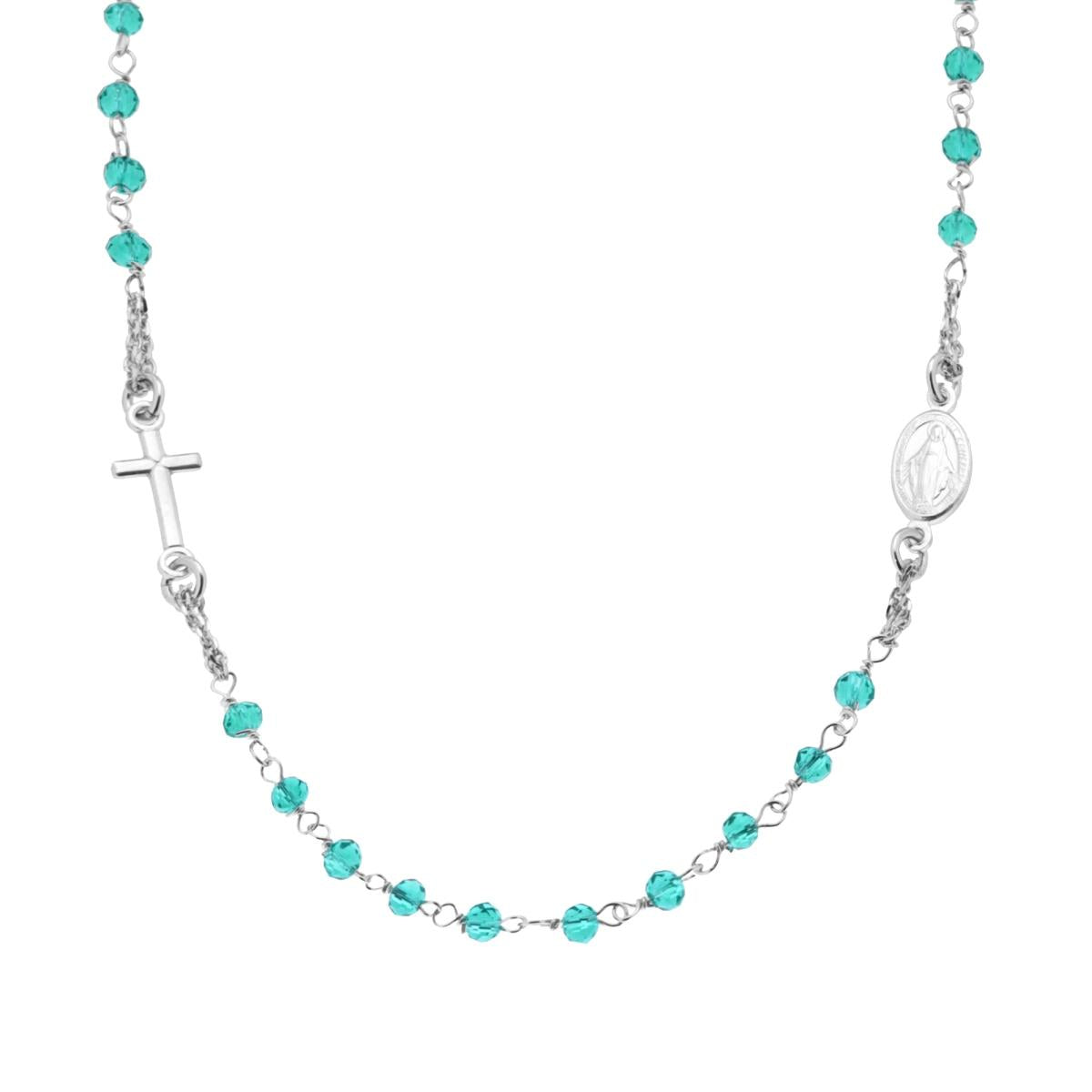 Collana argento rosario donna-2b Gioielli