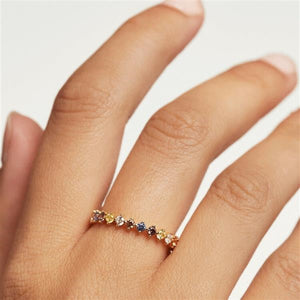 Anello PdPaola AN01-209-14 Five Sage argento 925 placcato oro 18 Kt misura 14-2b Gioielli