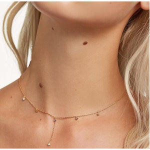 Collana PdPaola CO01-194-U Five Mana in argento 925 placcato oro 18 Kt-2b Gioielli