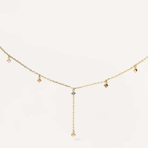 Collana PdPaola CO01-194-U Five Mana in argento 925 placcato oro 18 Kt-2b Gioielli