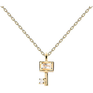 Collana PdPaola CO01-486-U Essentials Chiave argento donna-2b Gioielli