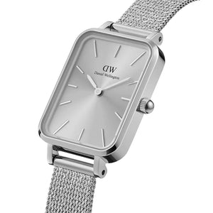 Orologio DW Quadro Pressed Unitone 20x26 mm silver DW00100486 donna-2b Gioielli