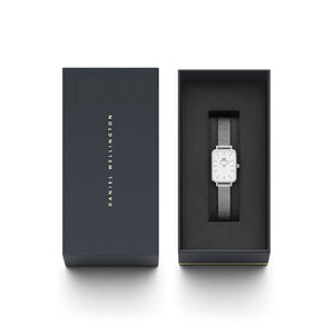 Orologio DW Quadro Pressed Unitone 20x26 mm silver DW00100486 donna-2b Gioielli