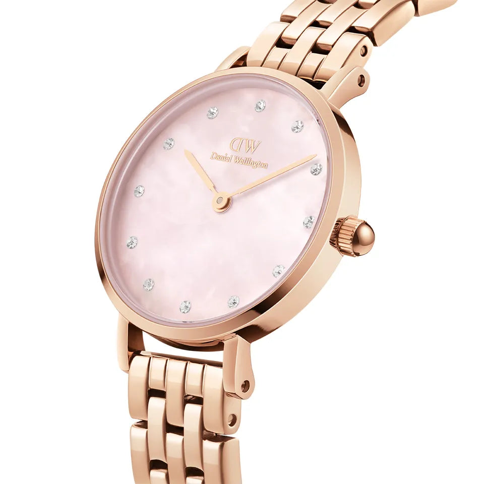 Orologio DW Petite Lumine 5-Link Melrose DW00100617 donna 28 mm-2b Gioielli