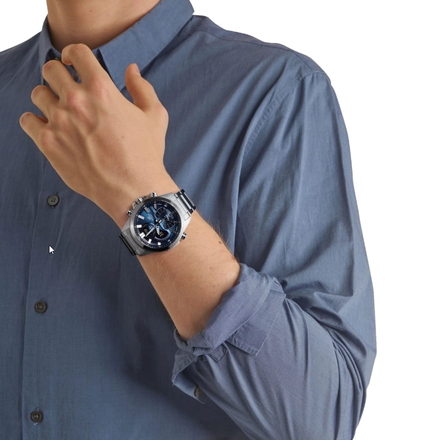 Orologio Casio Edifice ECB-30D-2AEF blu uomo-2b Gioielli