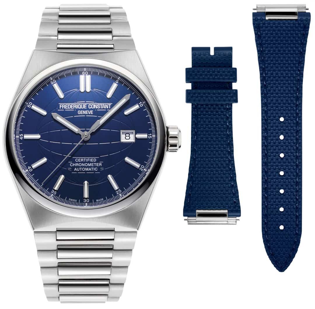 Orologio Frederique Constant Highlife Automatic COSC FC-303N4NH6B uomo con doppio cinturino 41 mm-2b Gioielli