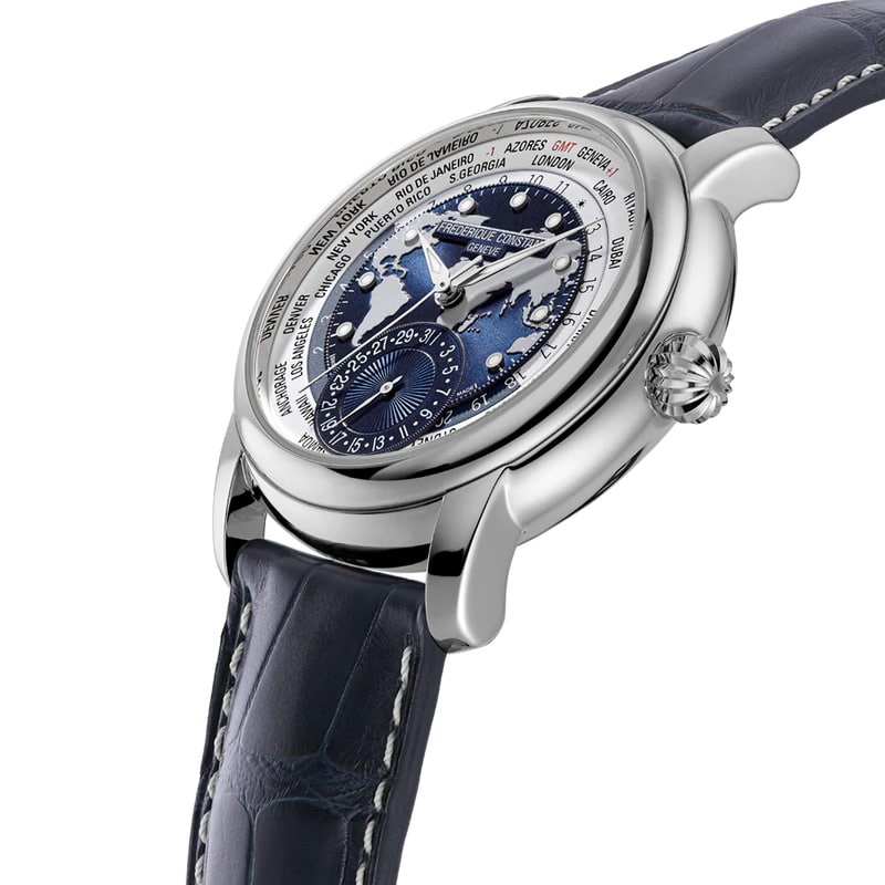Orologio Frederique Constant Classics Worldtimer Manufacture FC-718NWWM4H6 Limited Edition 42 mm-2b Gioielli