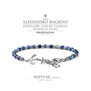 Bracciale Alessandro Magrino Neptune argento uomo G2855-2b Gioielli