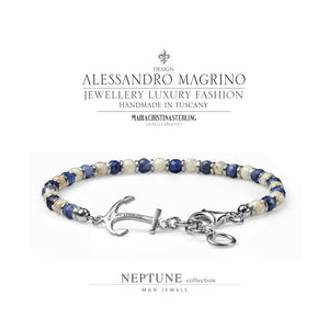 Bracciale Alessandro Magrino Neptune argento uomo G2867-2b Gioielli