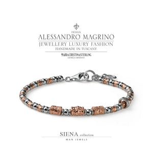 Bracciale Alessandro Magrino Siena argento uomo G4003/19-2b Gioielli