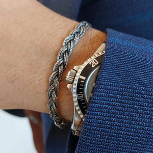 Bracciale Alessandro Magrino Intrecci argento uomo G4508-2b Gioielli